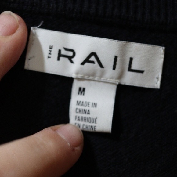 The Rail Medium Black & Maroon Print Cotton-Acrylic Pullover Sweater - Picture 6 of 7